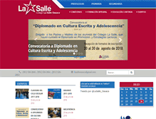 Tablet Screenshot of lasalleoaxaca.edu.mx